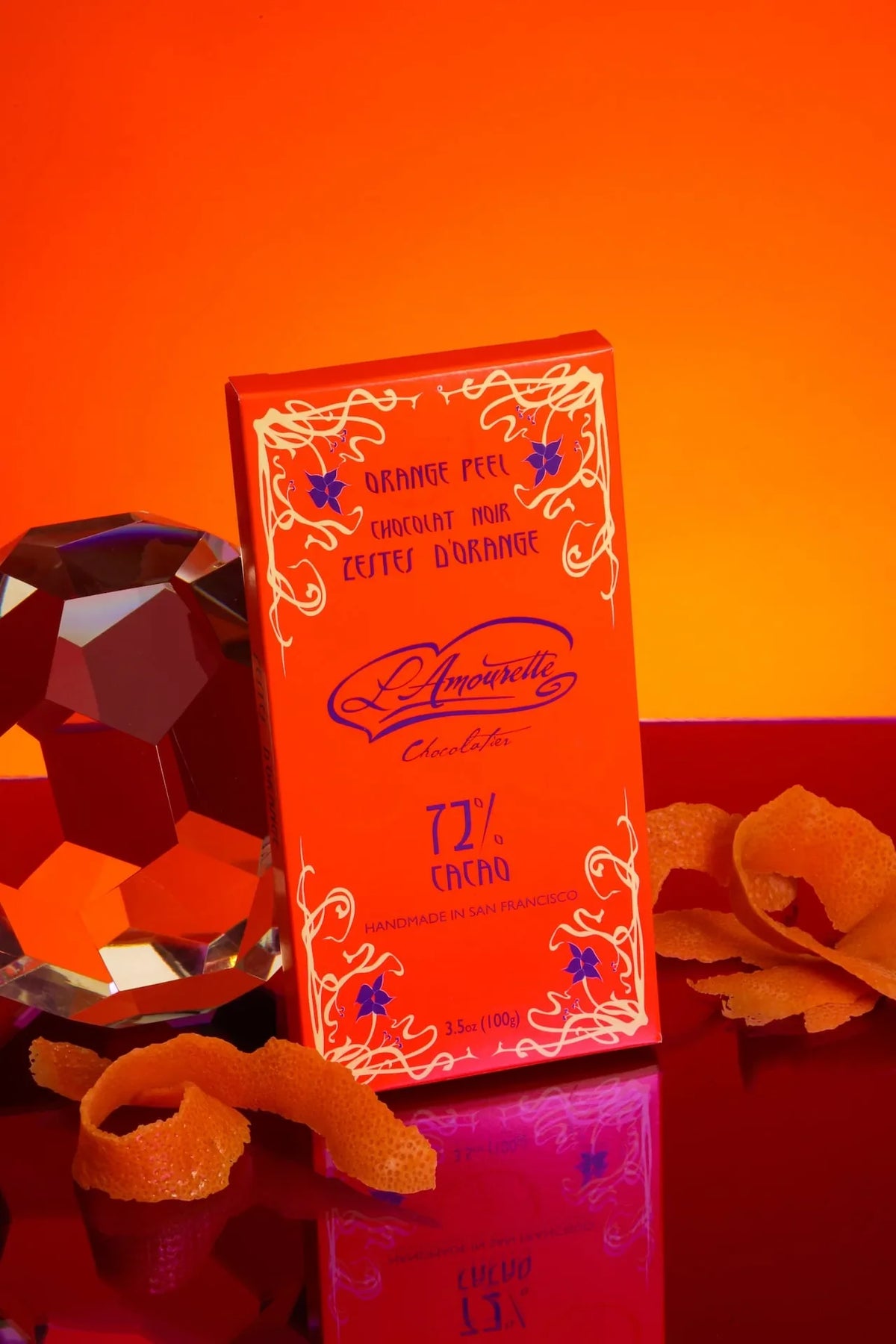 72% Dark Chocolate with Candied Orange Peel