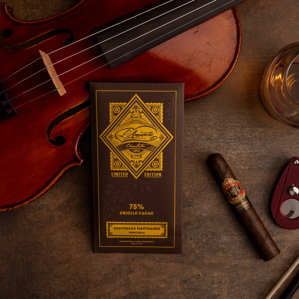 75% Criollo Cacao. Guayguasa Mantuanus Venezuela.