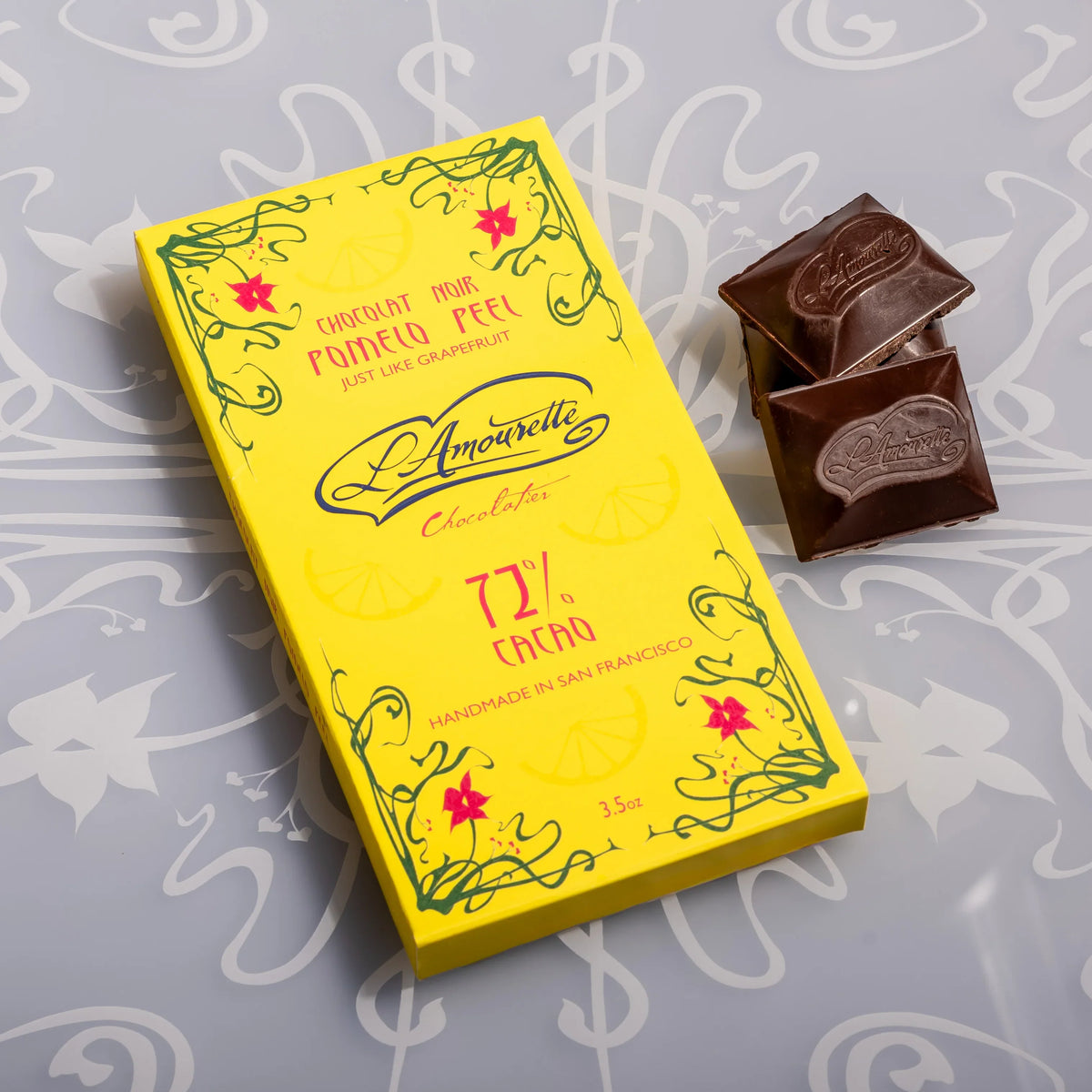 72% Dark Chocolate with Candied Pomelo Peel