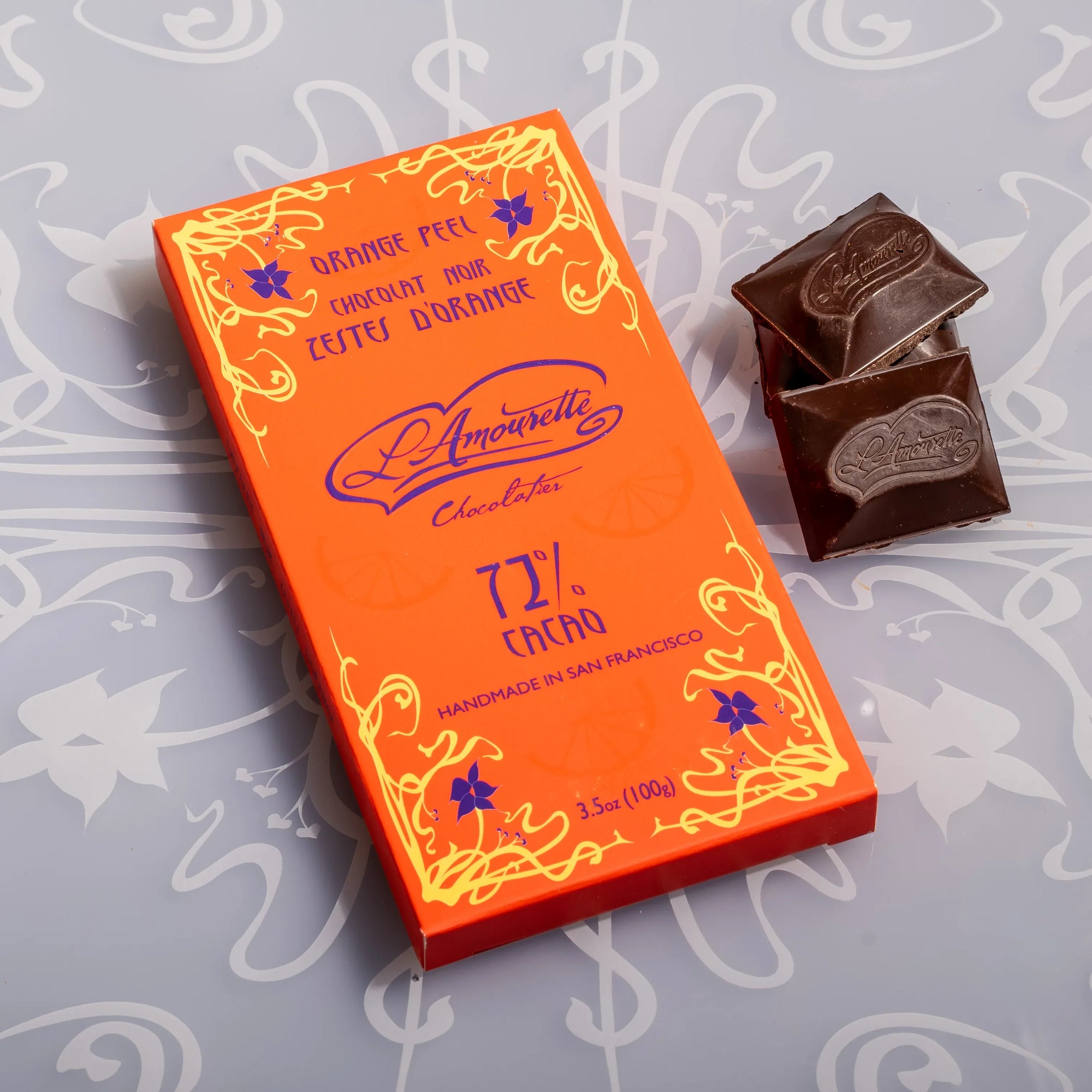 72% Dark Chocolate with Candied Orange Peel