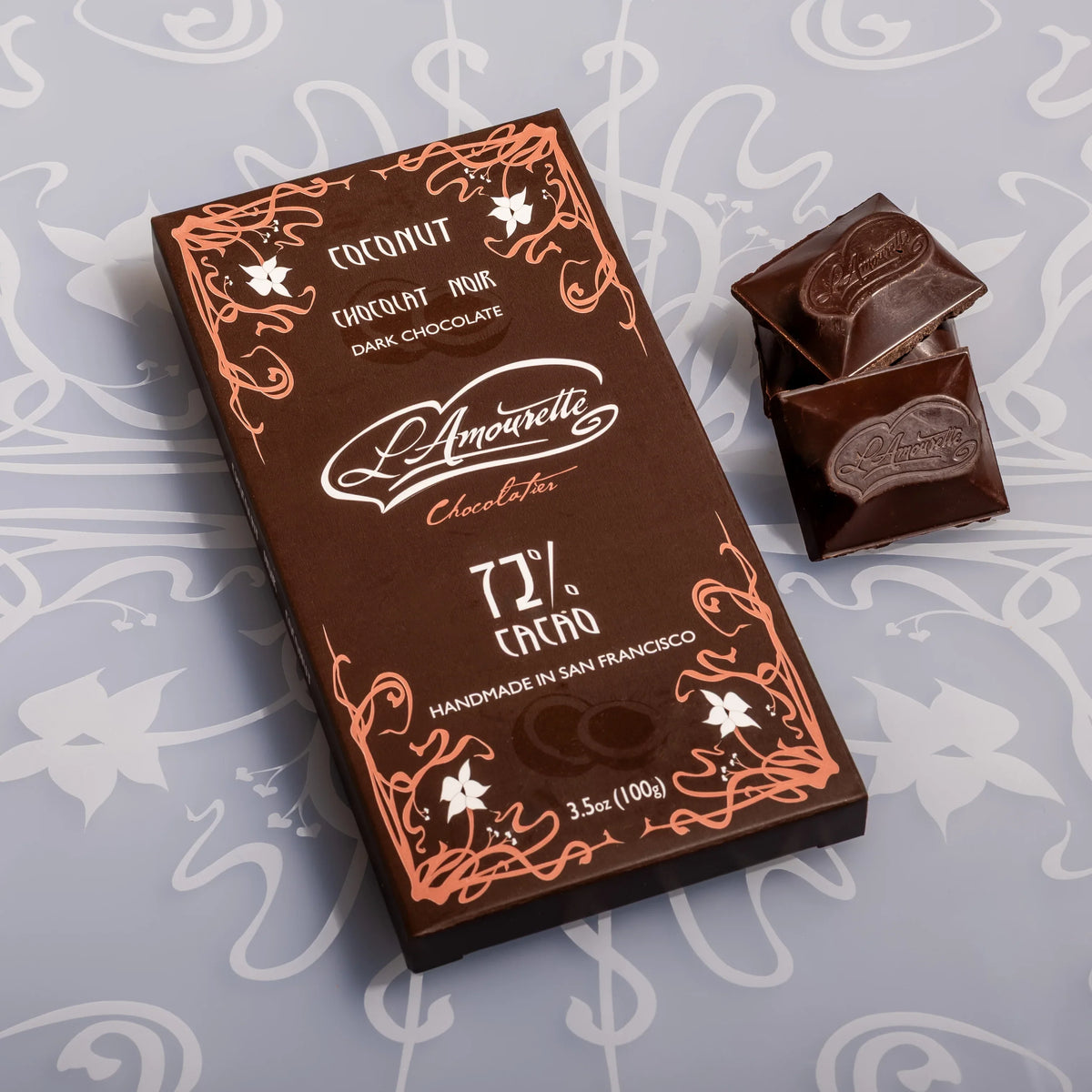 72% Dark Chocolate with Shredded Coconut